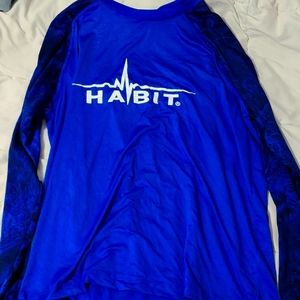 Long-sleeved fishing shirt rash guard